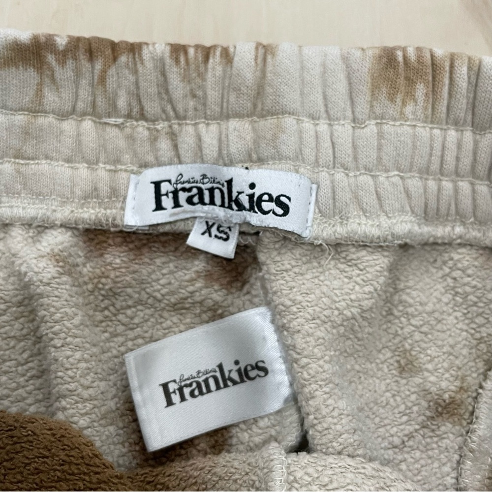 Frankie’s Bikinis Brownie Tie Dye Sweatpants & Hoodie Set Women's XS Brown Tan - Picture 13 of 16